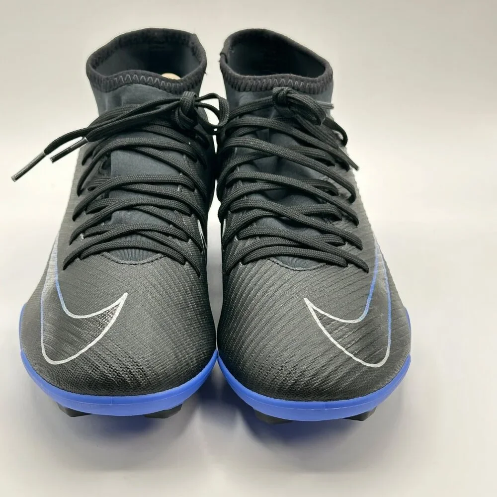 Men's Nike Mercurial Superfly 9 Club Soccer Shoes DJ5961-040 Black Royal Sz 7.5 - Picture 2 of 11
